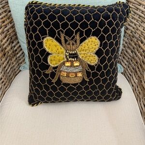 Mackenzie Childs Embroidered Pillow